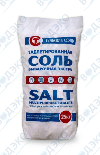 Соль таблетированная в мешке 25кг