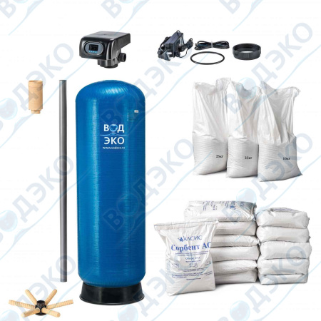 Автоматическая установка фильтрации и обезжелезивания АКВАФЛОУ FR 300/A-75